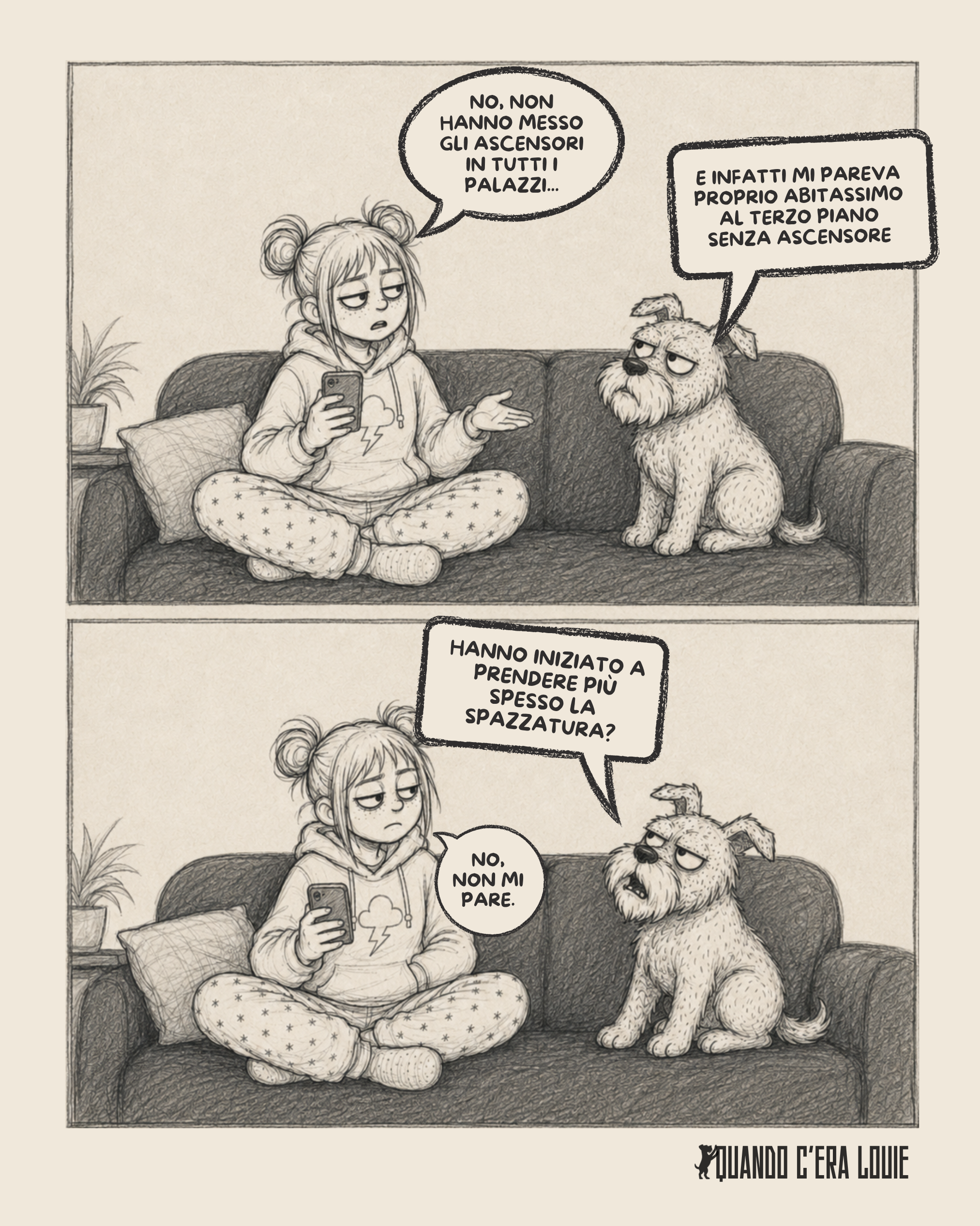 Quando c’era Louie | Strisce a fumetti