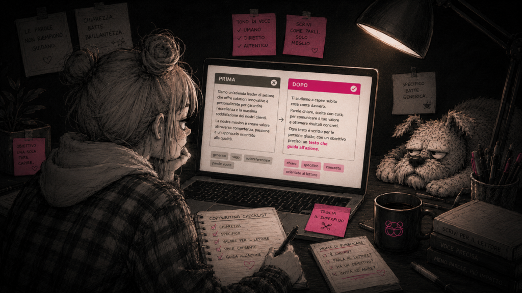 Servizi di copywriting: strategia e scrittura di testi